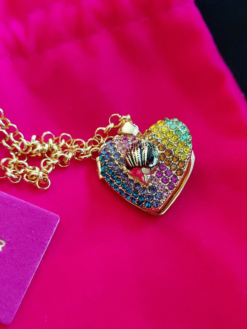 KURT GEIGER LONDON LOCKET HEART NECKLACE